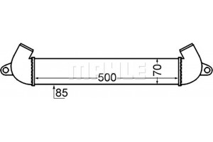 Mahle Ψυγείο Αέρα Υπερπλήρωσης - Ci 342 000S