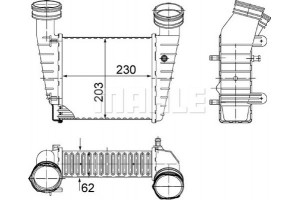 Mahle Ψυγείο Αέρα Υπερπλήρωσης - Ci 347 000S