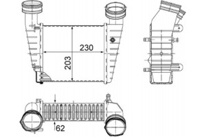 Mahle Ψυγείο Αέρα Υπερπλήρωσης - Ci 347 000S