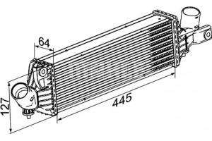 Mahle Ψυγείο Αέρα Υπερπλήρωσης - Ci 355 000P