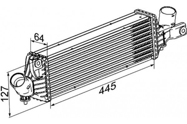 Mahle Ψυγείο Αέρα Υπερπλήρωσης - Ci 355 000P