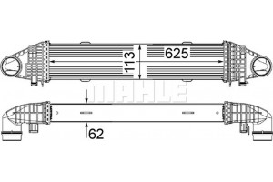 Mahle Ψυγείο Αέρα Υπερπλήρωσης - Ci 356 000P