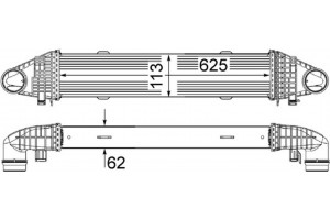 Mahle Ψυγείο Αέρα Υπερπλήρωσης - Ci 356 000P