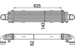Mahle Ψυγείο Αέρα Υπερπλήρωσης - Ci 357 000P