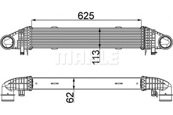 Mahle Ψυγείο Αέρα Υπερπλήρωσης - Ci 359 000P