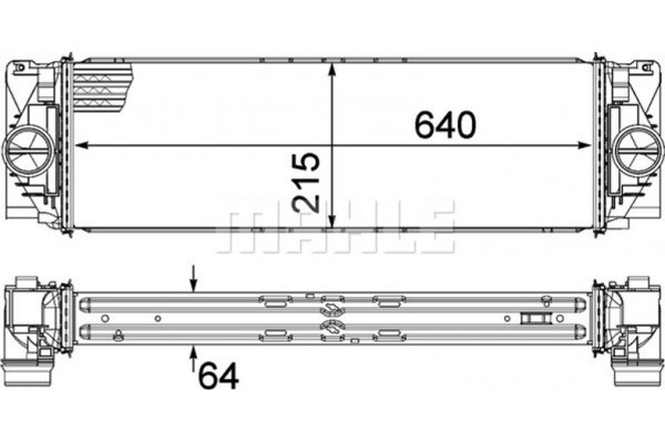 Mahle Ψυγείο Αέρα Υπερπλήρωσης - Ci 368 000P