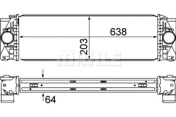 Mahle Ψυγείο Αέρα Υπερπλήρωσης - Ci 369 000S