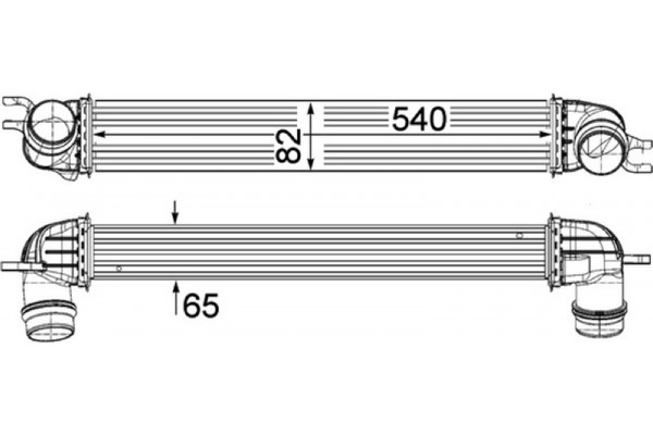 Mahle Ψυγείο Αέρα Υπερπλήρωσης - Ci 375 000P