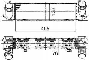 Mahle Ψυγείο Αέρα Υπερπλήρωσης - Ci 393 000P
