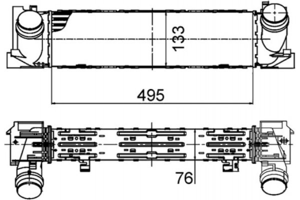 Mahle Ψυγείο Αέρα Υπερπλήρωσης - Ci 393 000P
