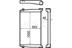 Mahle Ψυγείο Αέρα Υπερπλήρωσης - Ci 395 000P