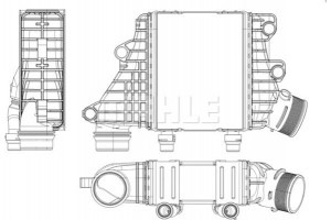Mahle Ψυγείο Αέρα Υπερπλήρωσης - Ci 412 000P