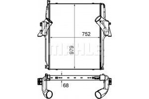 Mahle Ψυγείο Αέρα Υπερπλήρωσης - Ci 450 000P