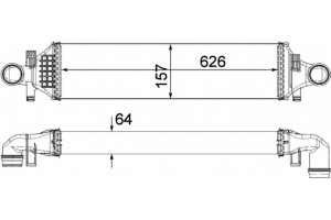 Mahle Ψυγείο Αέρα Υπερπλήρωσης - Ci 480 000P