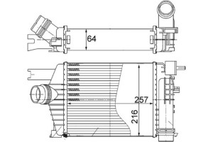 Mahle Ψυγείο Αέρα Υπερπλήρωσης - Ci 498 000S