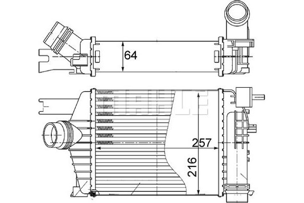Mahle Ψυγείο Αέρα Υπερπλήρωσης - Ci 498 000S