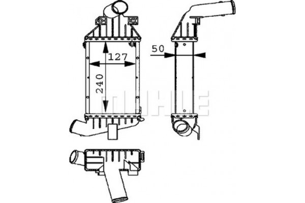 Mahle Ψυγείο Αέρα Υπερπλήρωσης - Ci 51 000P