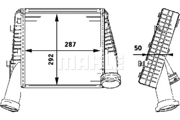 Mahle Ψυγείο Αέρα Υπερπλήρωσης - Ci 78 000P