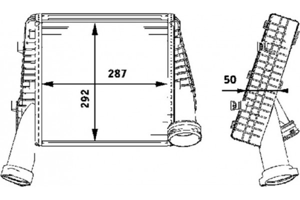Mahle Ψυγείο Αέρα Υπερπλήρωσης - Ci 78 000P