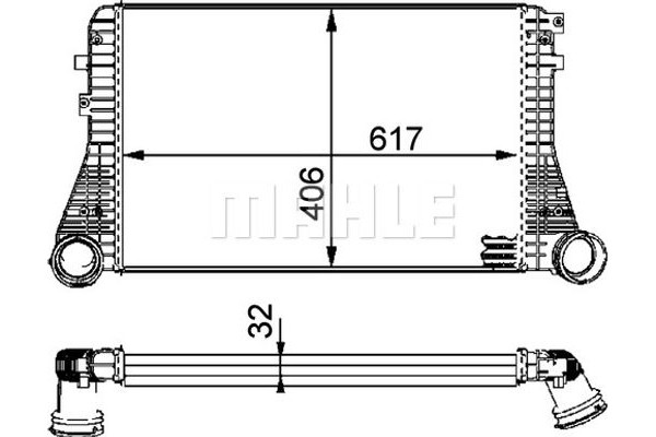 Mahle Ψυγείο Αέρα Υπερπλήρωσης - Ci 83 000P