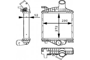 Mahle Ψυγείο Αέρα Υπερπλήρωσης - Ci 88 000P