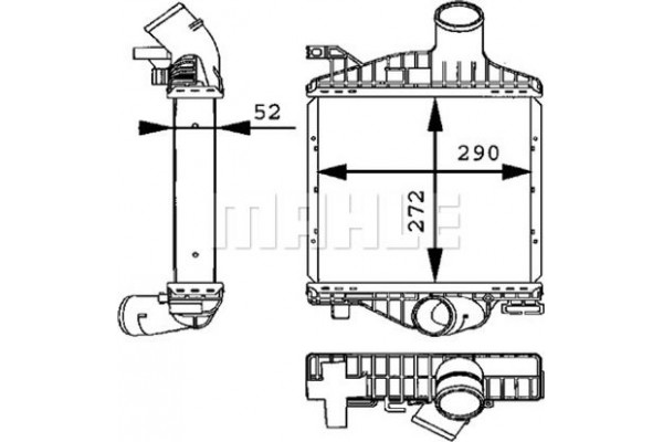 Mahle Ψυγείο Αέρα Υπερπλήρωσης - Ci 88 000P