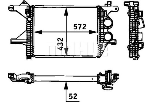 Mahle Ψυγείο Αέρα Υπερπλήρωσης - Ci 94 000P