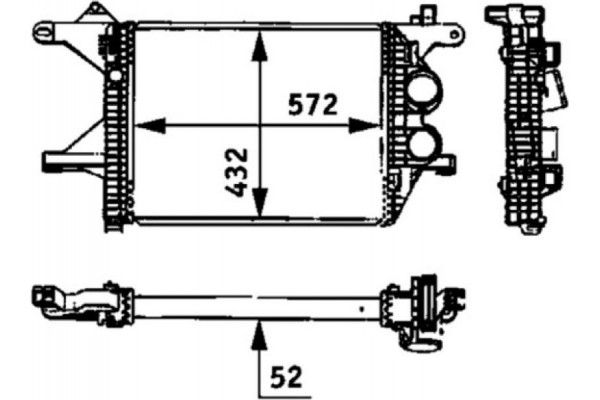 Mahle Ψυγείο Αέρα Υπερπλήρωσης - Ci 94 000P