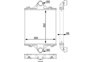 Mahle Ψυγείο Αέρα Υπερπλήρωσης - Ci 90 000P