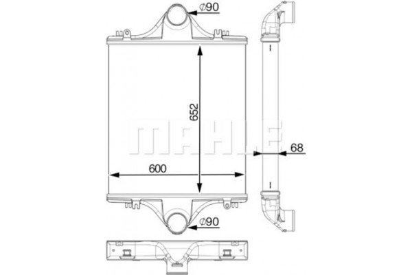 Mahle Ψυγείο Αέρα Υπερπλήρωσης - Ci 90 000P