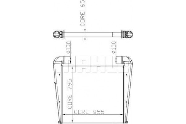 Mahle Ψυγείο Αέρα Υπερπλήρωσης - Ci 97 000S