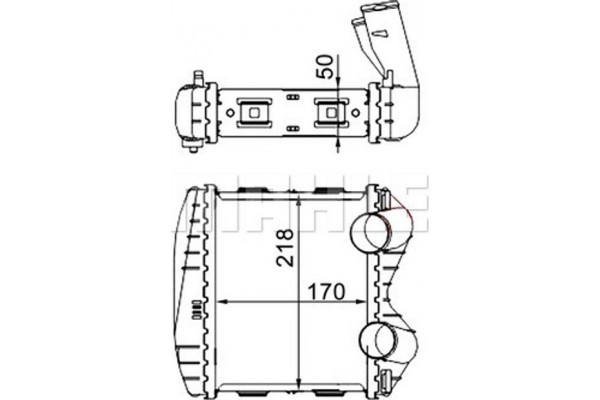 Mahle Ψυγείο Αέρα Υπερπλήρωσης - Ci 46 000S