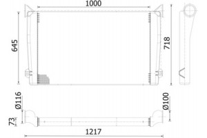 Mahle Ψυγείο Αέρα Υπερπλήρωσης - Ci 395 000P