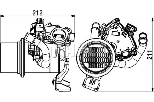 Mahle Ψυγείο, Επιστροφή Καυσαερίων - Ce 14 000P