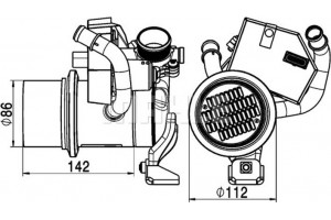 Mahle Ψυγείο, Επιστροφή Καυσαερίων - Ce 5 000P