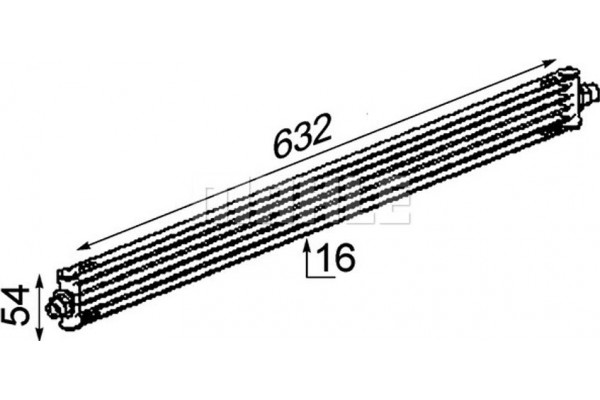 Mahle Ψυγείο λαδιού, αυτόμ. κιβ. ταχυτ. - Clc 17 000P