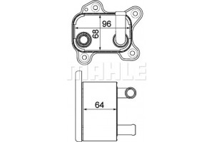 Mahle Ψυγείο λαδιού, αυτόμ. κιβ. ταχυτ. - Clc 183 000P