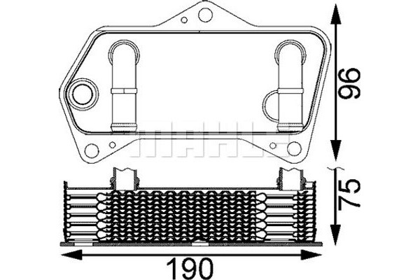 Mahle Ψυγείο λαδιού, αυτόμ. κιβ. ταχυτ. - Clc 202 000S