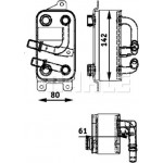 Mahle Ψυγείο λαδιού, αυτόμ. κιβ. ταχυτ. - Clc 43 000P