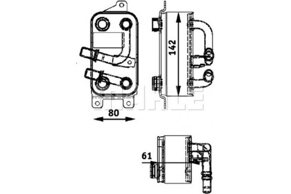 Mahle Ψυγείο λαδιού, αυτόμ. κιβ. ταχυτ. - Clc 43 000P