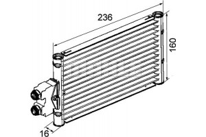 Mahle Ψυγείο λαδιού, αυτόμ. κιβ. ταχυτ. - Clc 74 000P
