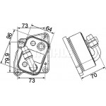 Mahle Ψυγείο λαδιού, Λάδι Κινητήρα - Clc 107 000P