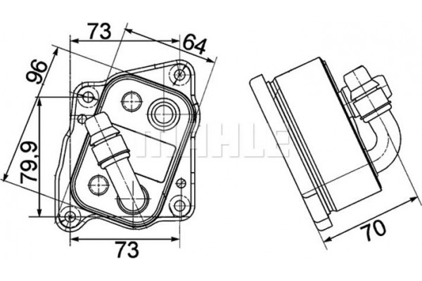 Mahle Ψυγείο λαδιού, Λάδι Κινητήρα - Clc 107 000P