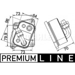 Mahle Ψυγείο λαδιού, Λάδι Κινητήρα - Clc 107 000P