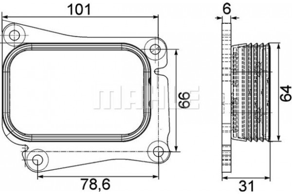 Mahle Ψυγείο λαδιού, Λάδι Κινητήρα - Clc 111 000P