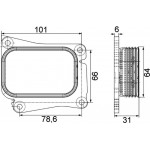 Mahle Ψυγείο λαδιού, Λάδι Κινητήρα - Clc 111 000S