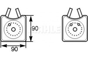 Mahle Ψυγείο λαδιού, Λάδι Κινητήρα - Clc 161 000S