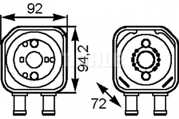 Mahle Ψυγείο λαδιού, Λάδι Κινητήρα - Clc 164 000S