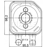 Mahle Ψυγείο λαδιού, Λάδι Κινητήρα - Clc 165 000S