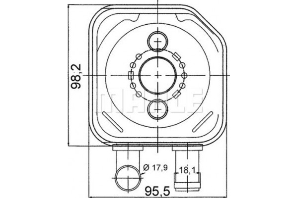 Mahle Ψυγείο λαδιού, Λάδι Κινητήρα - Clc 165 000S